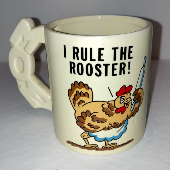 Mom and Dad Chicken Mugs | Chicken Mug | Rooster Mug | Farmhouse Mugs | Set of 2 - Picture 2 of 8